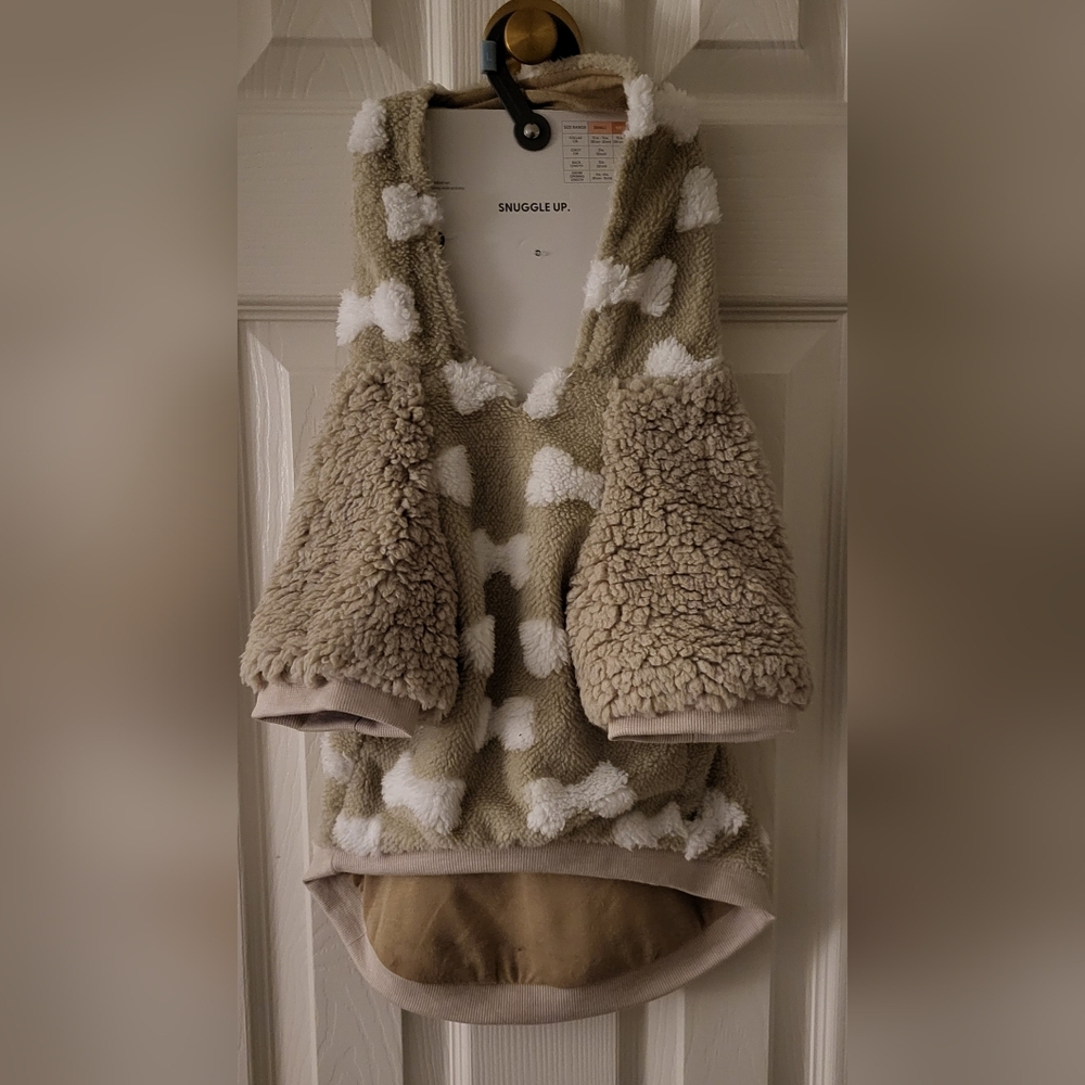 UGG Cream and Tan Dog Sweater